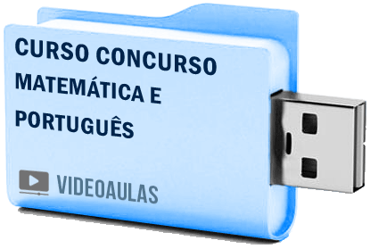 Curso Completo Matemática Português Concursos ENEM Vestibular Videoaulas Pendrive